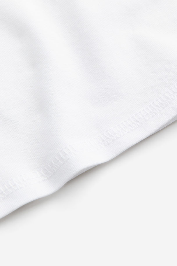 H&M Cropped T-shirt White