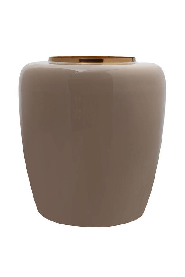 360Living Vase Art Deco 125 taupe / gold