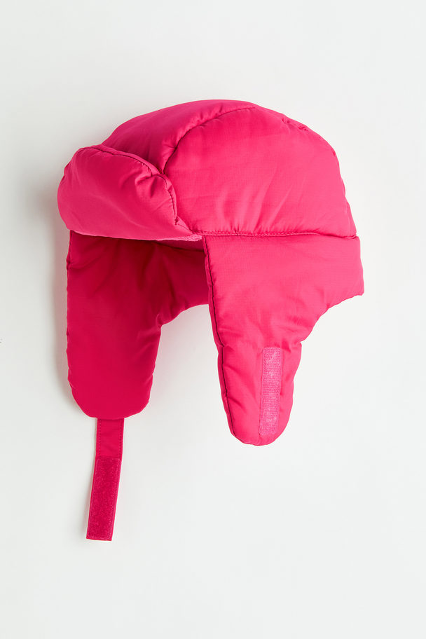 H&M Padded Earflap Hat Rasberry Pink
