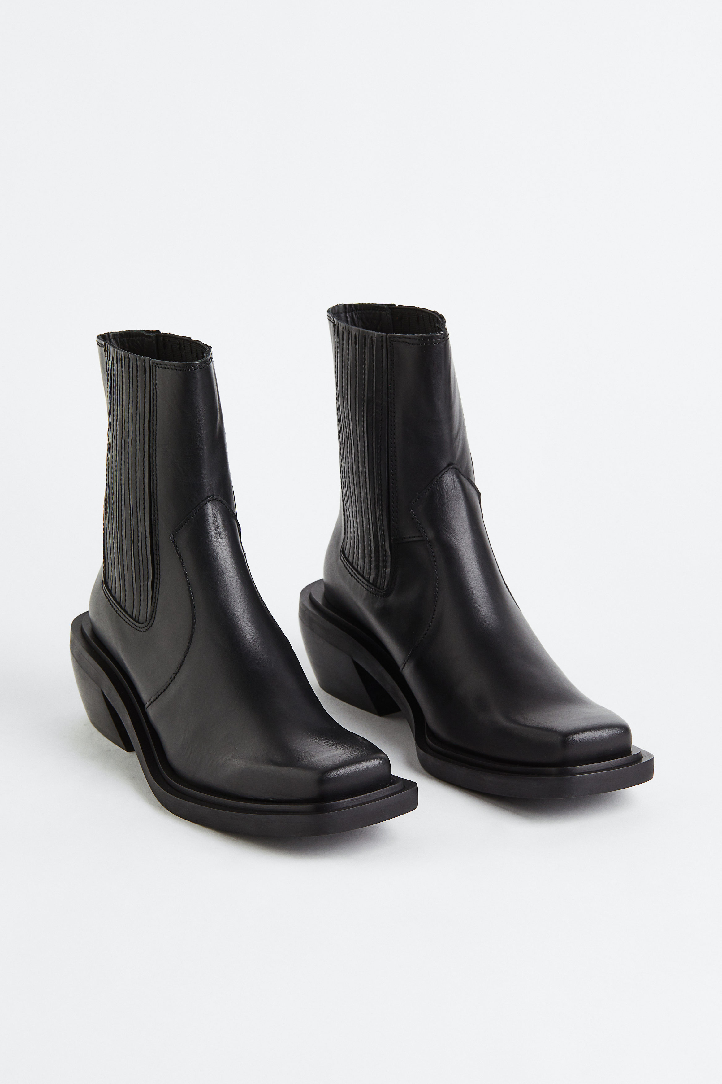 Ranch Leather Ankle Boot Black Alohas 120 Afound