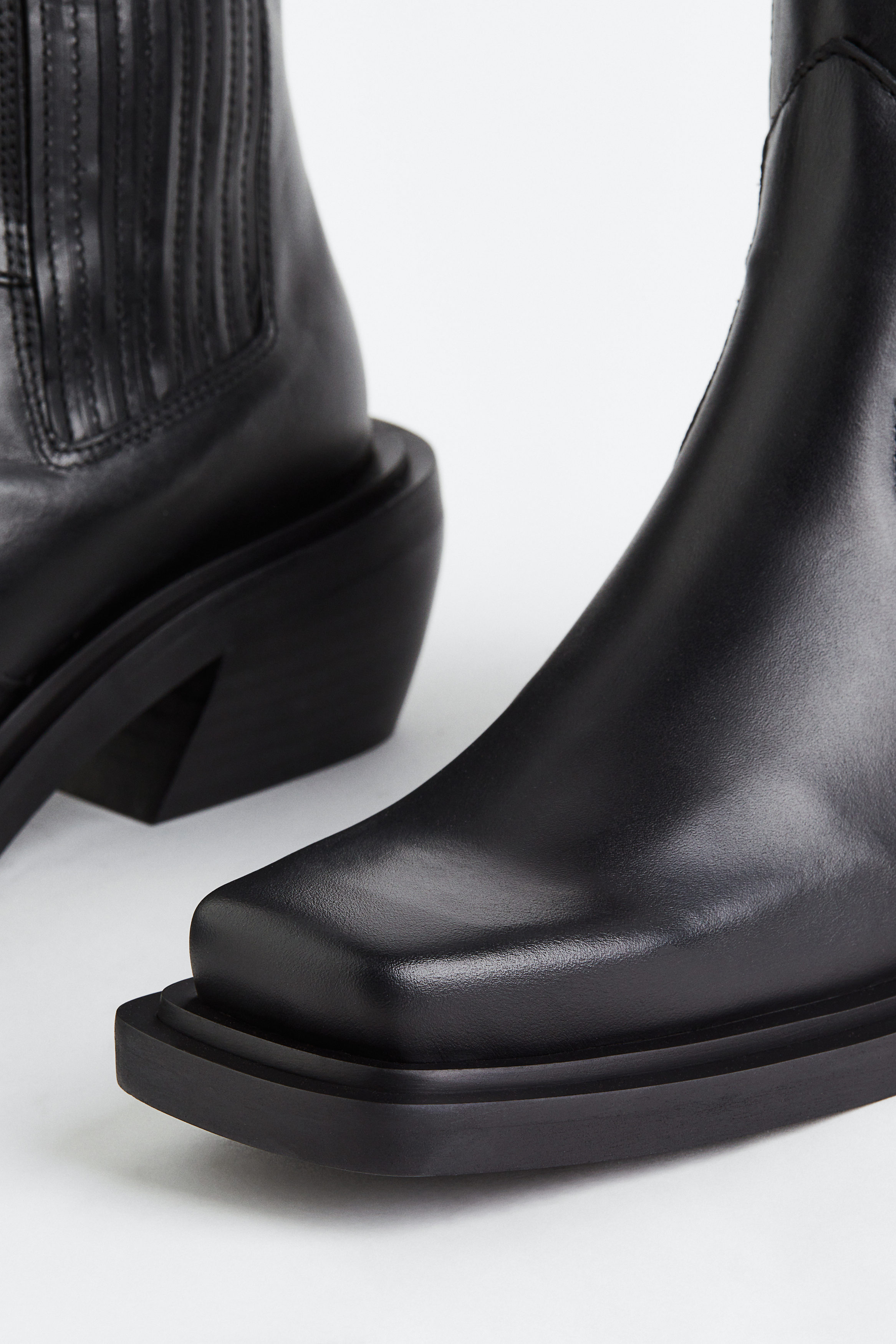 Ranch Leather Ankle Boot Black Alohas 120 Afound