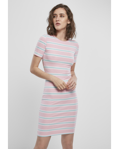 Damen Ladies Stretch Stripe Dress