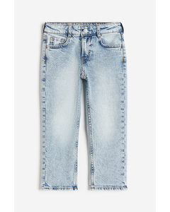 Straight Leg Jeans Helles Denimblau