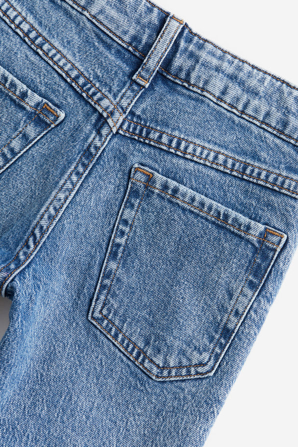 H&M Straight Leg Jeans Denimblauw