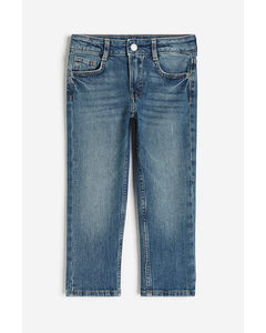 Straight Leg Jeans Denimblau