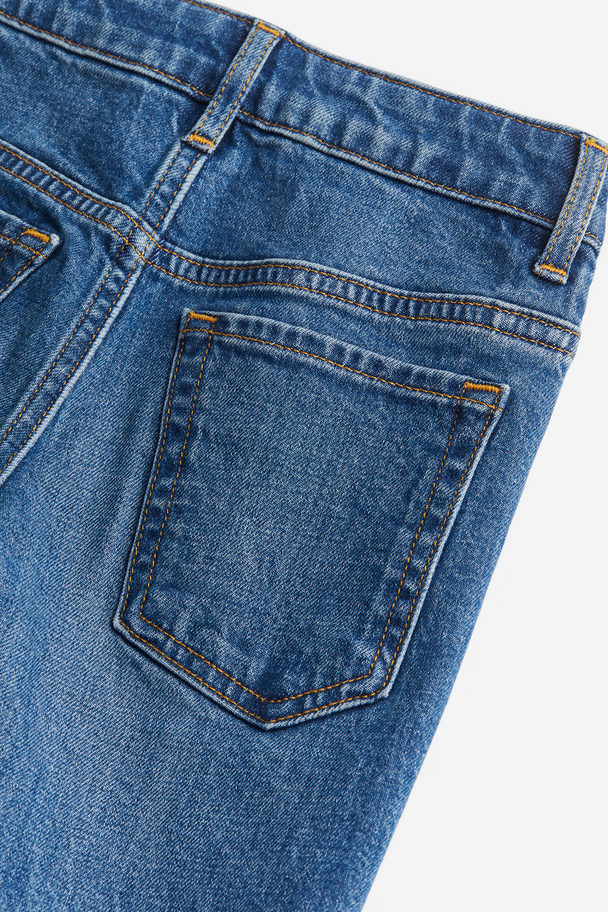 H&M Straight Leg Jeans Denimblau