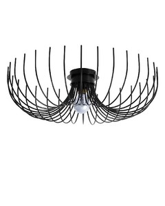 Homemania Plafondlamp Metalica - 8 Lichten Plafondlamp - Muurbevestiging - Wit, Koper In Metaal, 60 X 60 X 20 Cm, 8 X E27, 60w
