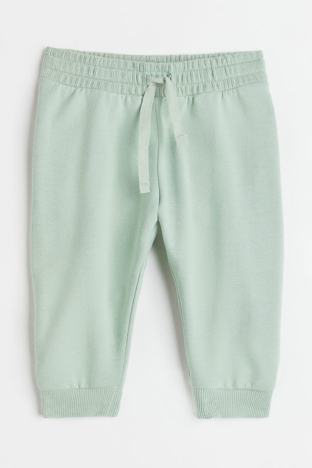 H&M Cotton Sweatpants Mint Green