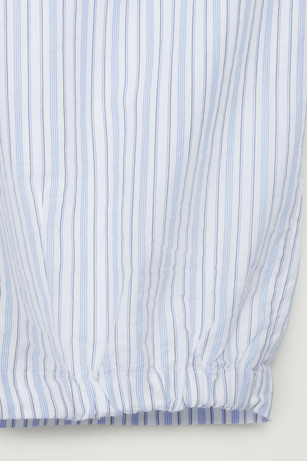 COS Flap-pocket Utility Shirt White / Pinstriped