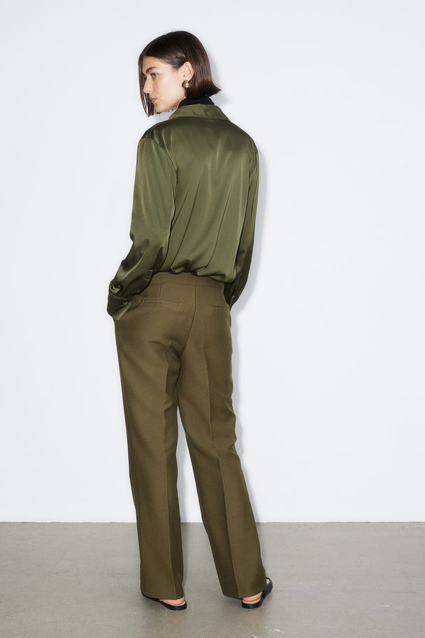 H&M Stylede Bukser Mørk Kakigrøn