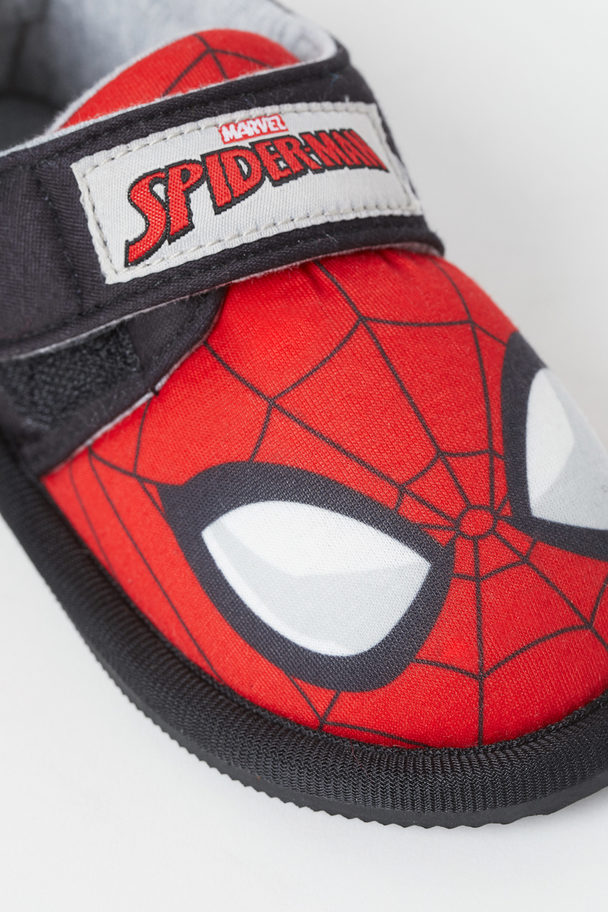 H&M Jersey Slippers Red/spider-man