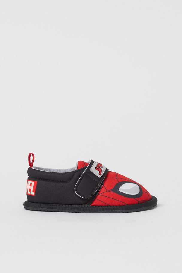H&M Jersey Slippers Red/spider-man