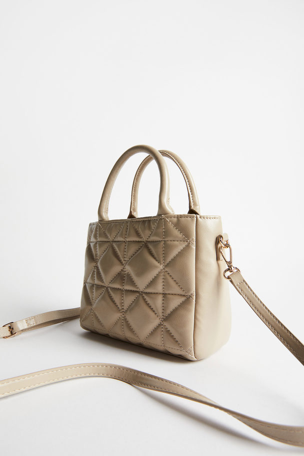 H&M Quilted Crossbody Bag Beige