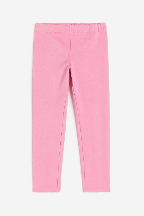 H&M Legging Met Geruwde Binnenkant Roze