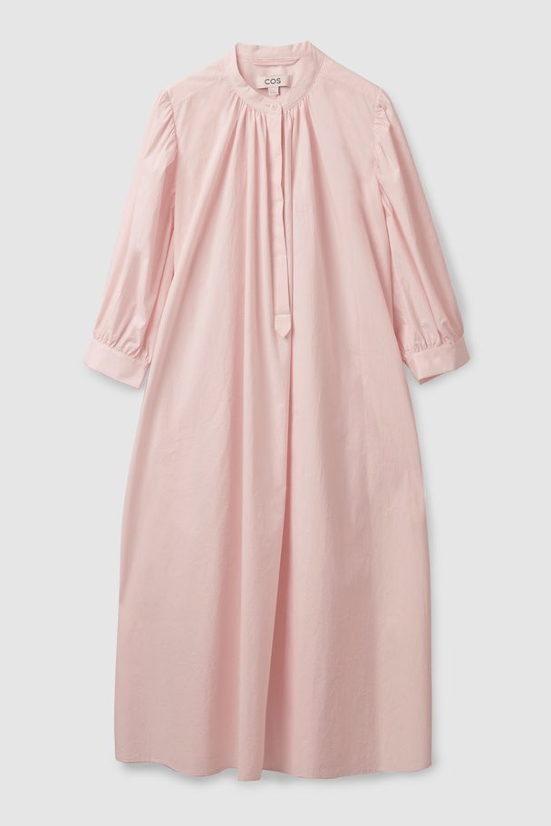COS A-line Puff Sleeve Dress Light Pink