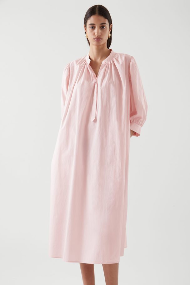 COS A-line Puff Sleeve Dress Light Pink