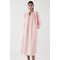 A-line Puff Sleeve Dress Light Pink
