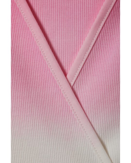 Weekday Wrap Cardigan Pink Dip-dye