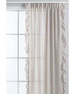 2-pack Linen-blend Curtains Light Beige