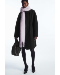 Oversized Mohair-blend Scarf Lilac