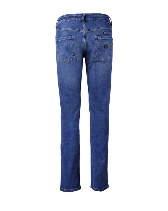 Philipp Plein Philipp Plein Super Straight Cut Istitutional Blue Jeans