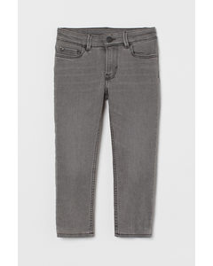 Skinny Fit Lined Jeans Ljusgrå