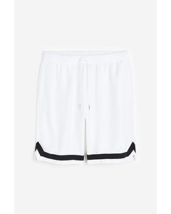 Shorts aus Lyocell Relaxed Fit Weiß