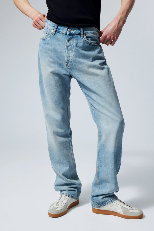 Weekday Relaxte Rechte Jeans Space Blue Delight