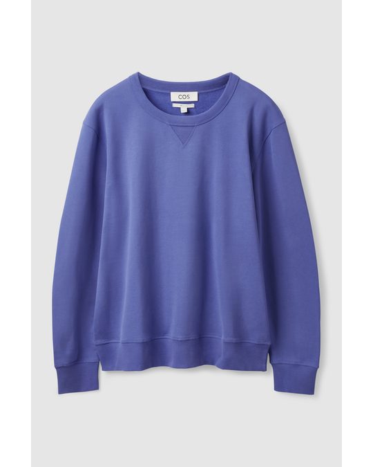COS Relaxed-fit Sweatshirt Cobalt Blue