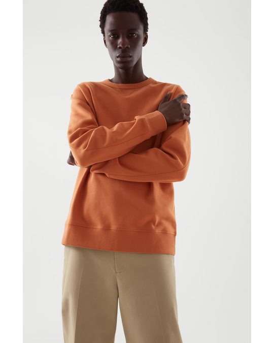 COS Relaxed-fit Sweatshirt Orange