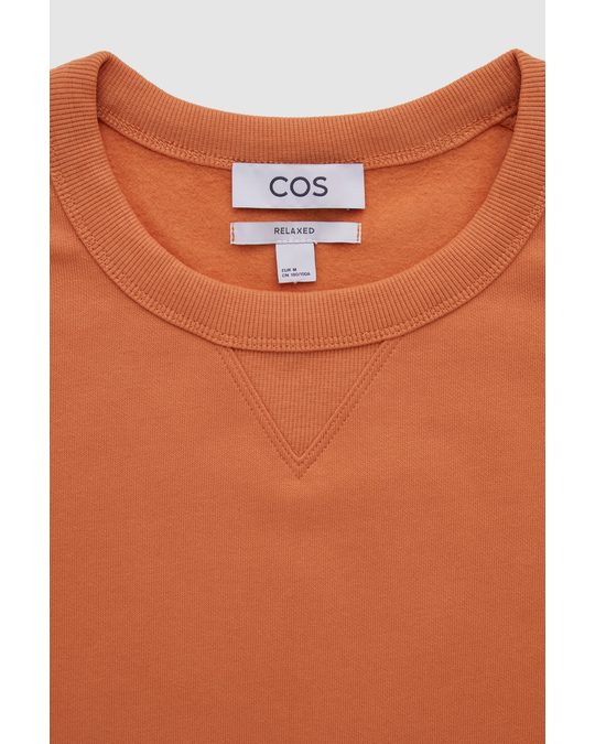 COS Relaxed-fit Sweatshirt Orange