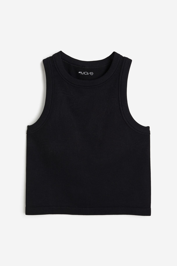 H&M Drymove™ Seamless Sports Vest Top Black