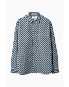 Regular-fit Striped Shirt Light Blue