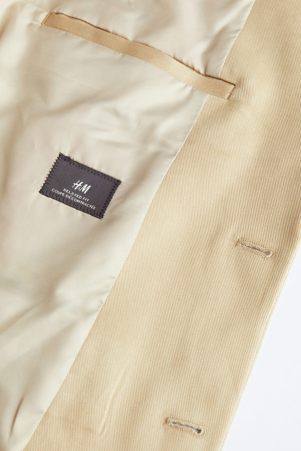 H&M Relaxed Fit Lyocell Jacket Beige