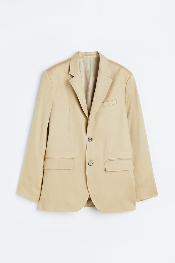 H&M Lyocell-Jacke Relaxed Fit Beige