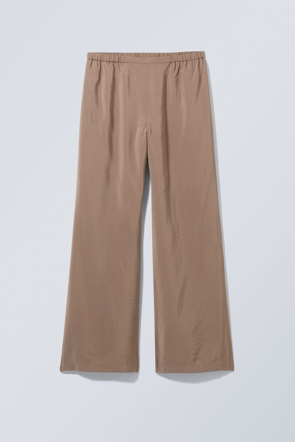 Weekday Chase Pull On Trousers Dusty Mullvad