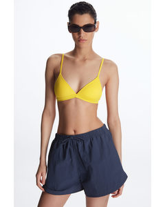 Padded Triangle Bikini Top Bright Yellow