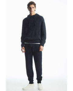 Relaxed-fit Pure Cashmere Joggers Navy Mélange