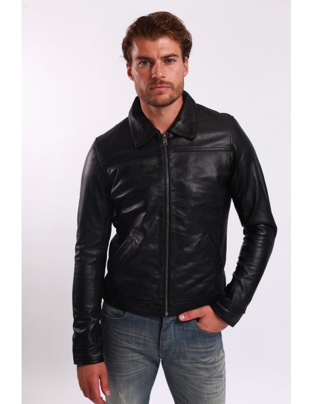 Le Temps des Cerises Leather Jacket Lughan