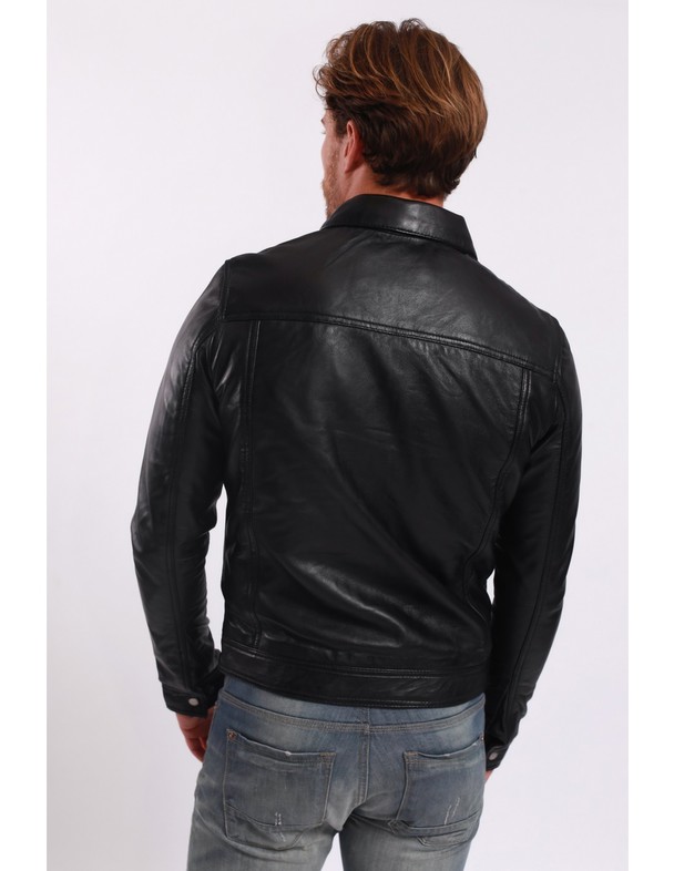 Le Temps des Cerises Leather Jacket Lughan