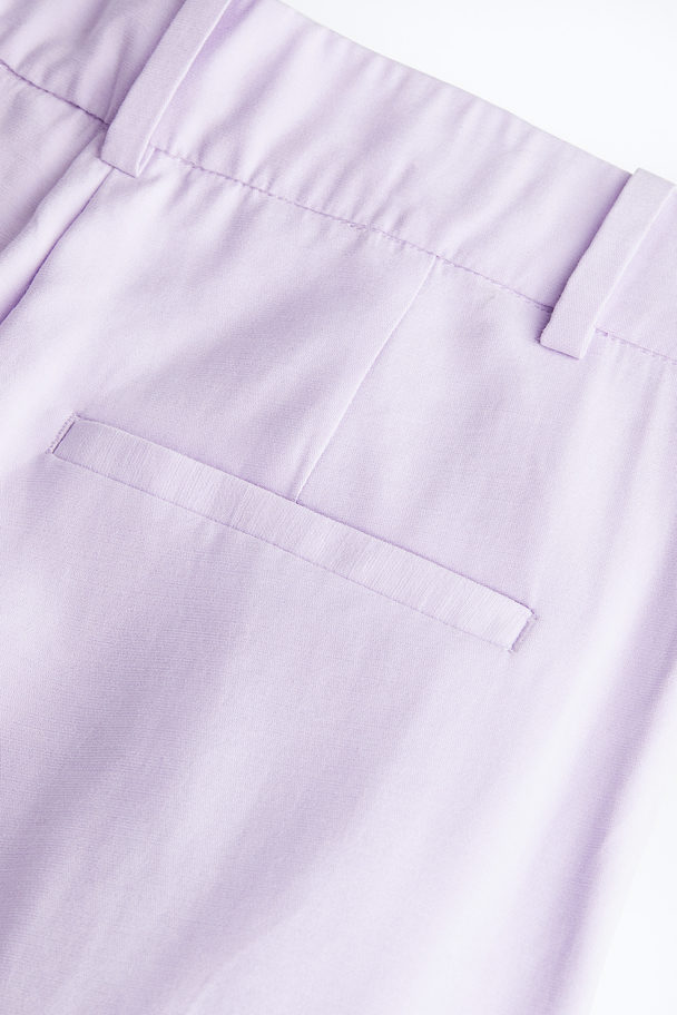 H&M Ankle-length Trousers Light Purple
