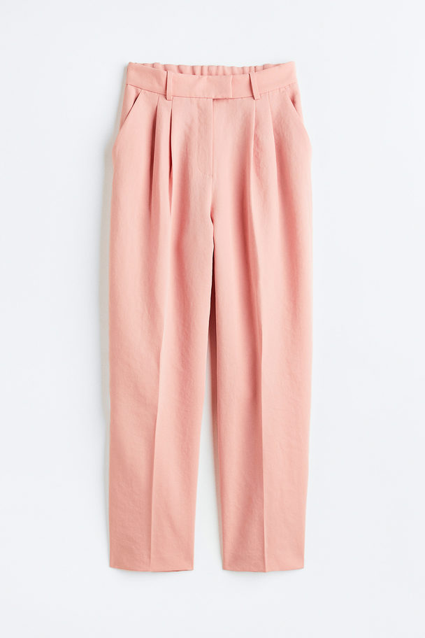 H&M Ankle-length Trousers Powder Pink