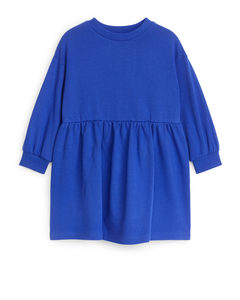 Ekstra Stor Sweatshirt-kjole Blå