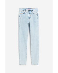 True To You Skinny Ultra High Ankle Jeans Pale Denim Blue