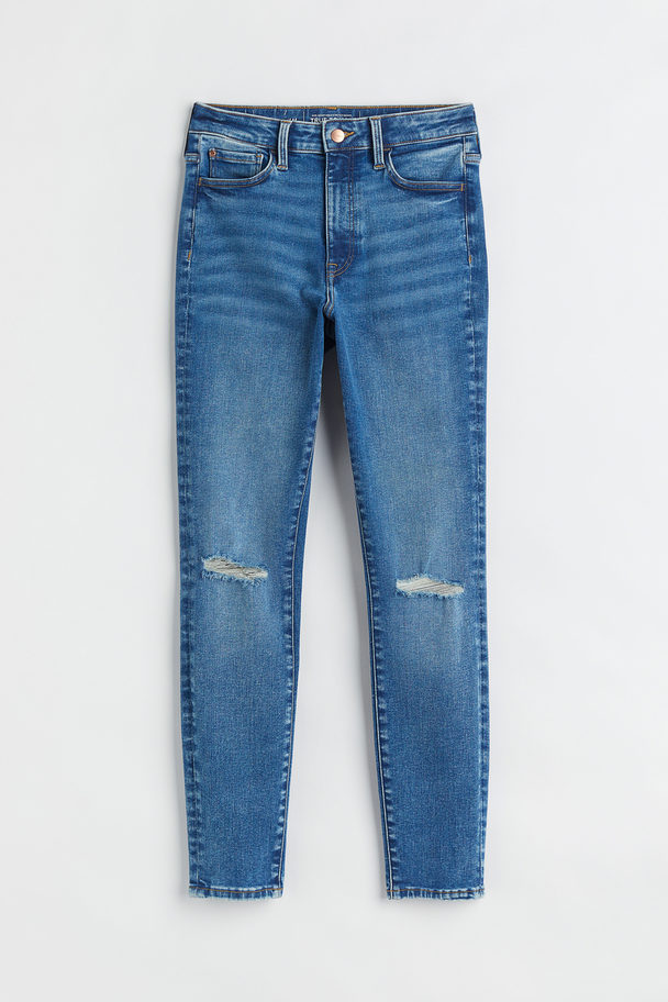 H&M True To You Skinny High Jeans Denim Blue