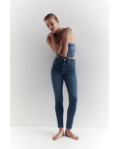 True To You Skinny Ultra High Ankle Jeans Dunkles Denimblau