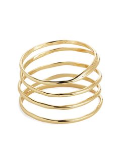 Wide Gold-plated Armlet Gold