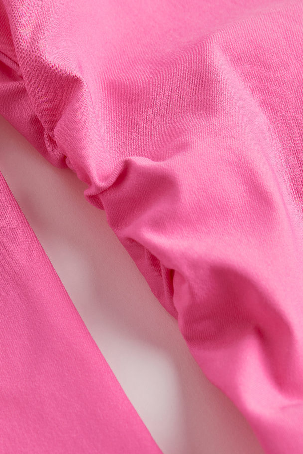 H&M Twill Shirt Dress Pink