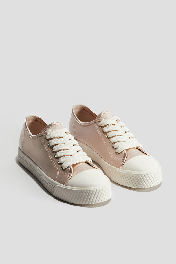 H&M Shimmering Trainers Beige