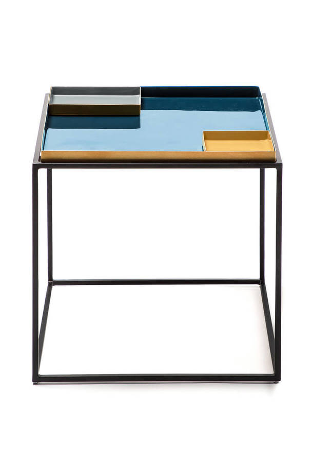 360Living SideTable Famosa 260 blue / grey / orange